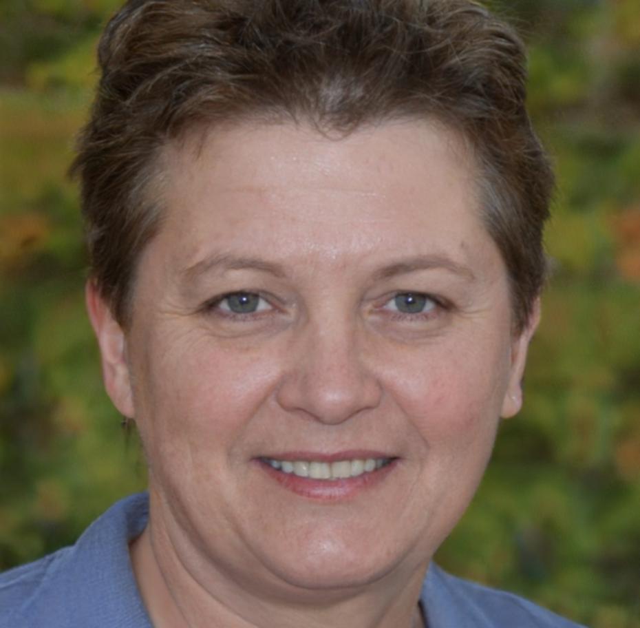 Portrait of Briony reflecting on her preparation process